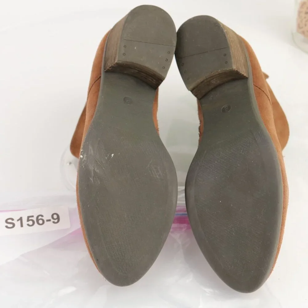 Blondo Womens Maddie Boot Size 8 Waterproof Caramel‎ Tan Suede Block Heel Bootie